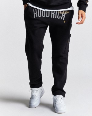 Hoodrich Stature Joggingbyxor Herr Svarta | 85467-KRAW