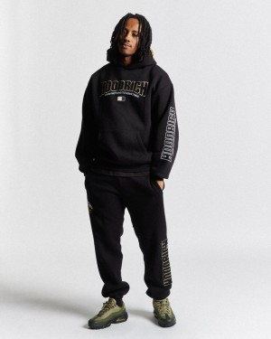 Hoodrich Zenith Oversized Joggingbyxor Herr Svarta | 18562-FXNK